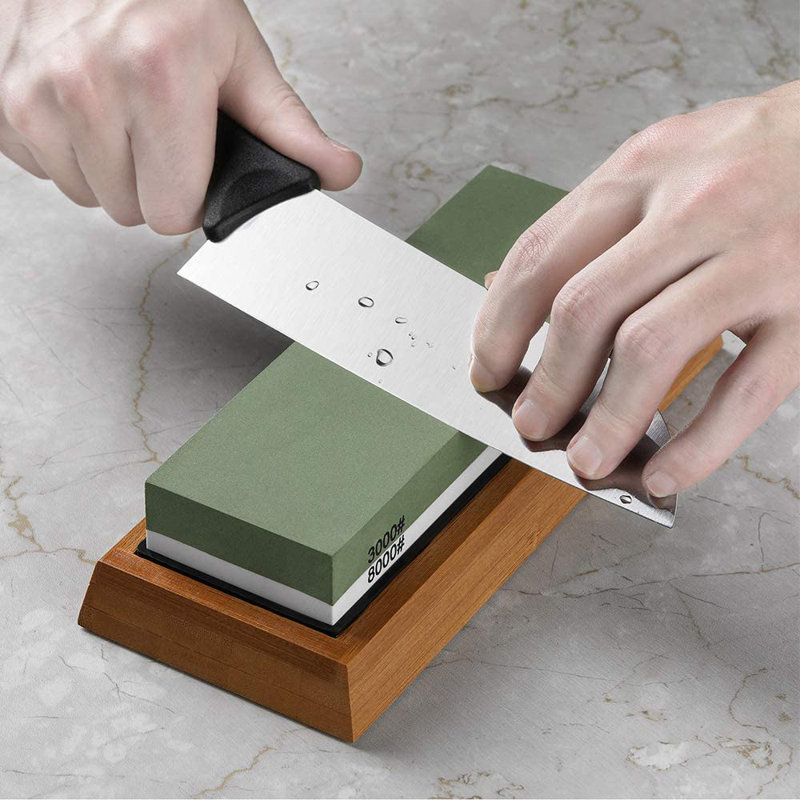Razorri Knife Sharpening Stone Kit Double Sided 400 1000 and 3000 8000 Grit Whetstones Flattening Stone Wayfair Canada
